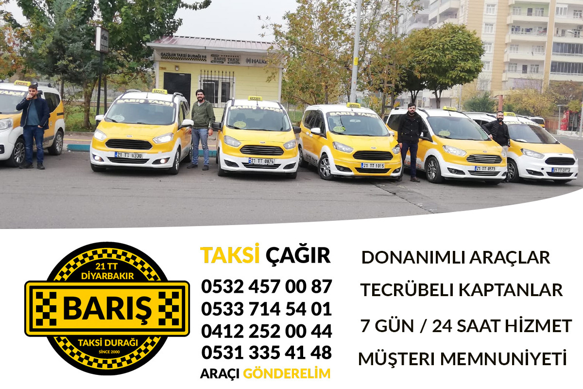 Diyarbakır Sur CEVAT PAŞA Mahallesi Taksi Durağı Firmaları 0532 457 00 87e